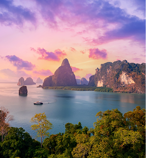54. [OP Phang Nga bay and Hong tropical island. 1