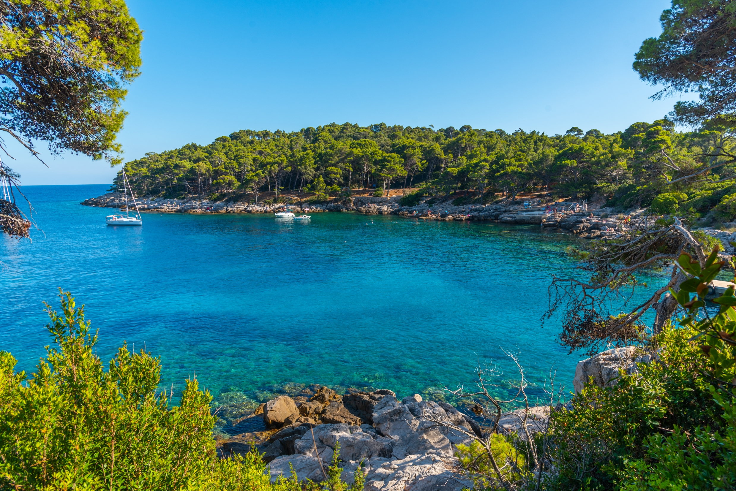 Rocky,Beach,At,Lokrum,Island,Near,Dubrovnik,,Croatia
