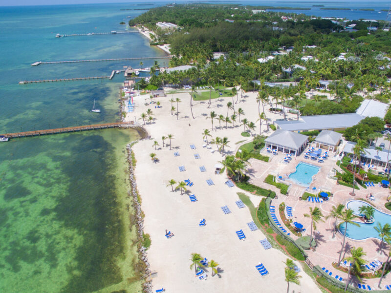 Aerial,4k,View,Of,Tropical,Paradise,Island,,Islamorada,,Florida,Keys