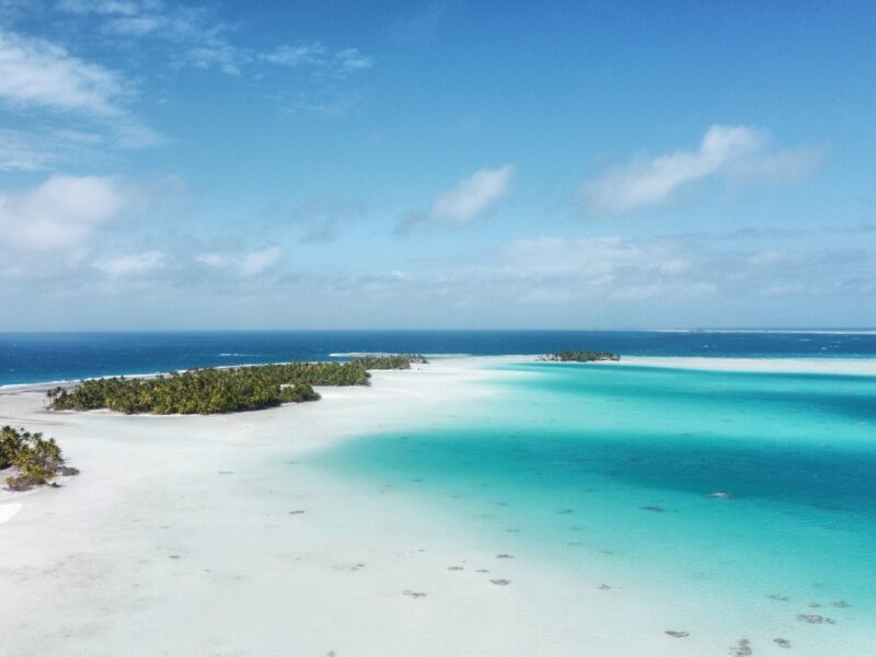 Aerial,Views,Of,The,Stunning,Rangiroa,Atoll;,French,Polynesia