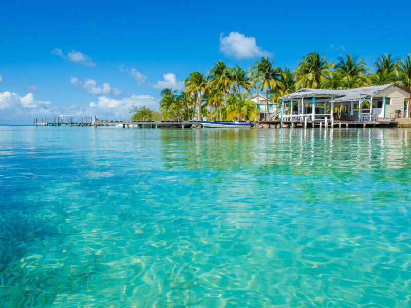 Belize,Cayes,-,Small,Tropical,Island,At,Barrier,Reef,With