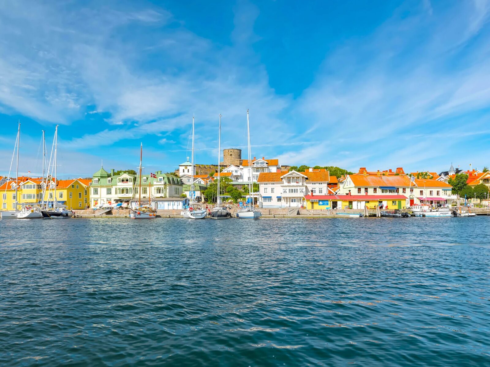 Sweden-Marstrand-coastal town