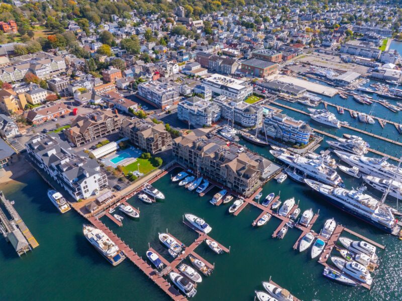 Newport,Harbor,Aerial,View,In,Narragansett,Bay,,City,Of,Newport,
