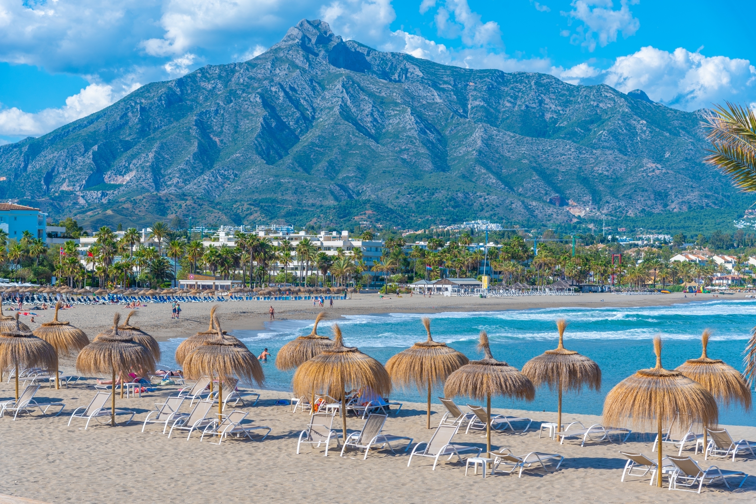 Puerto,Banus,Beach,At,Marbella,,Spain