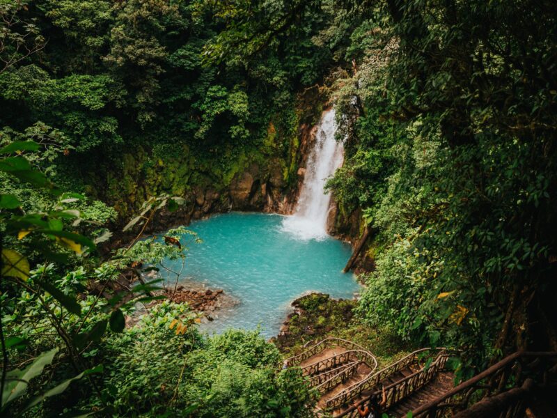 Rio,Celeste,Waterfall,Costa,Rica