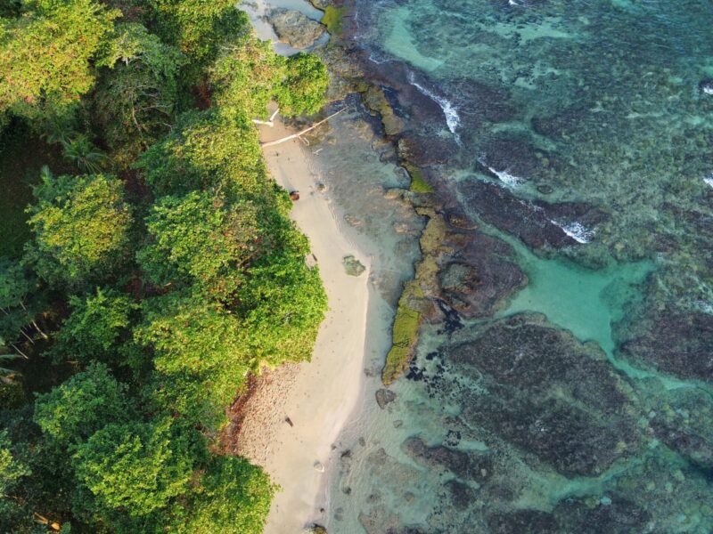 A,Stunning,Aerial,Shot,Of,A,Secluded,Beach,In,Costa