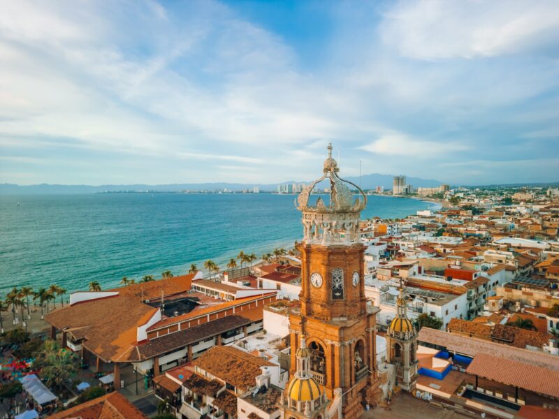 Aerial,View,Of,Our,Lady,Of,Guadalupe,Church,In,Puerto