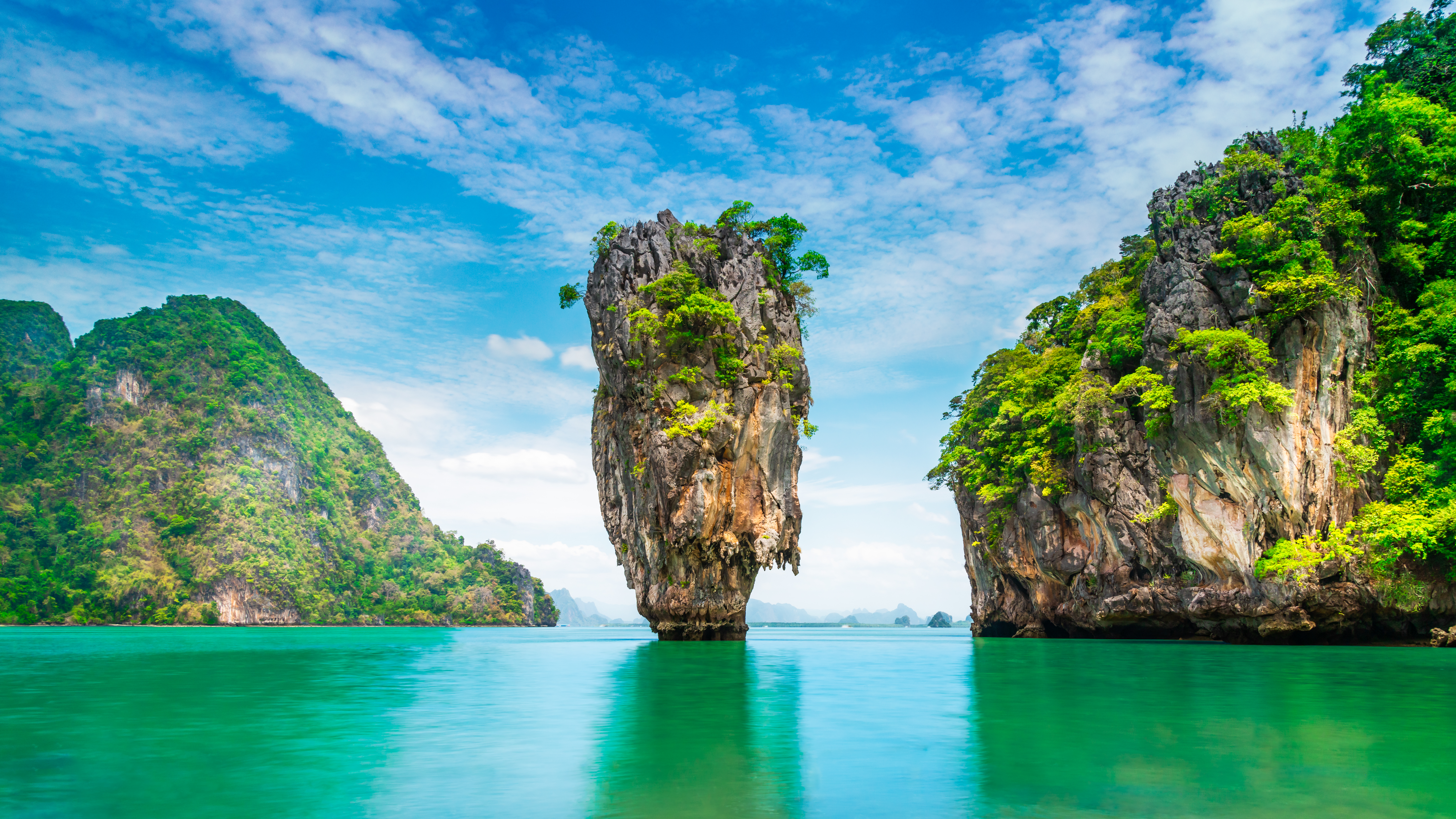 Amazed,Nature,Scenic,View,Landscape,James,Bond,Island,Phang-nga,Bay,