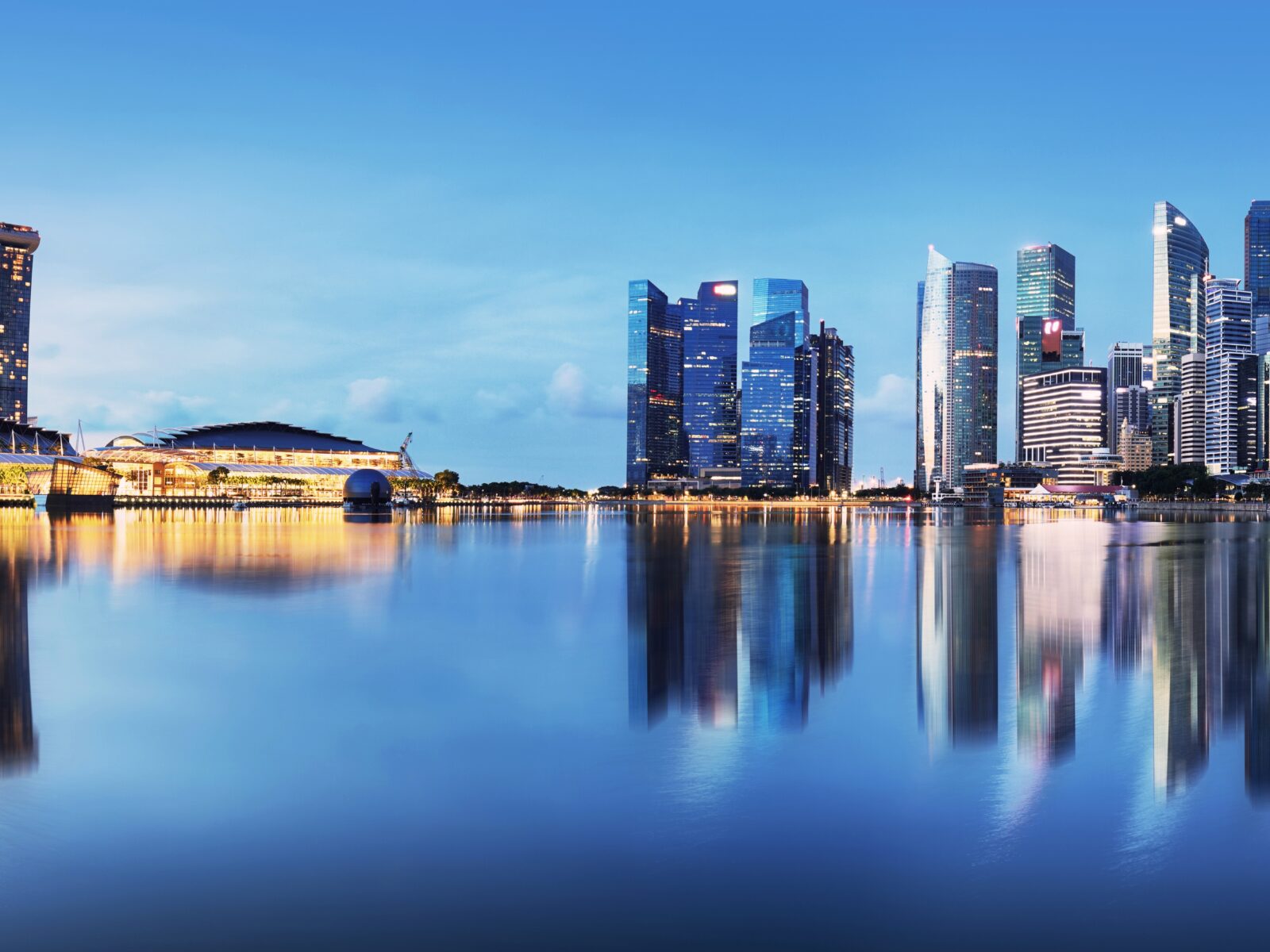 Singapore,Marina,Bay,At,Night,,Asia