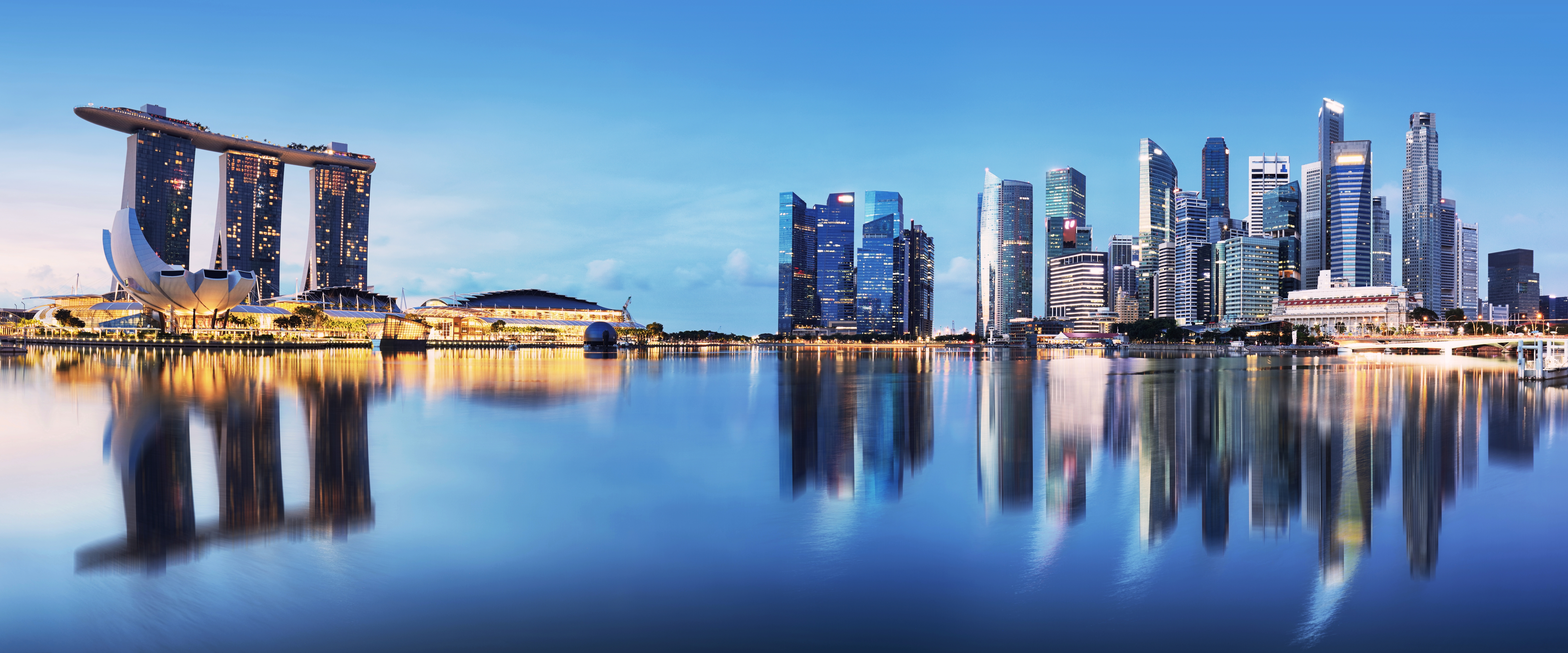 Singapore,Marina,Bay,At,Night,,Asia