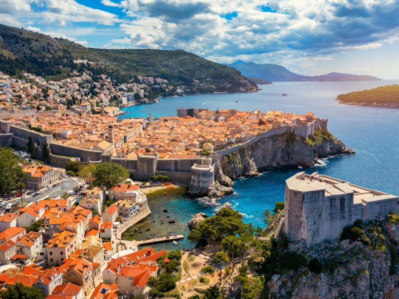 Fort,Lovrijenac,Of,Dubrovnik,City,Of,Croatia.,Lovrijenac,Fortress,,Over