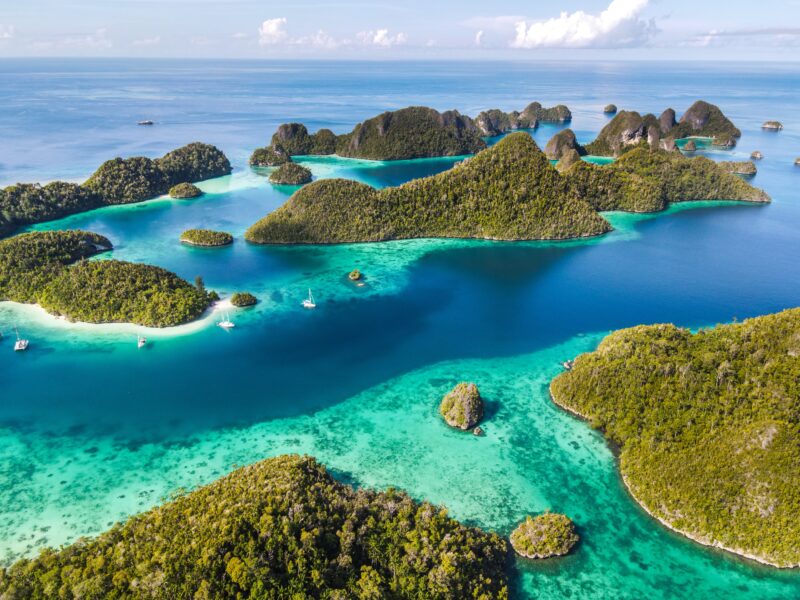 Raja,Ampat,-,Aerial,View,Of,The,Wayag,Islands
