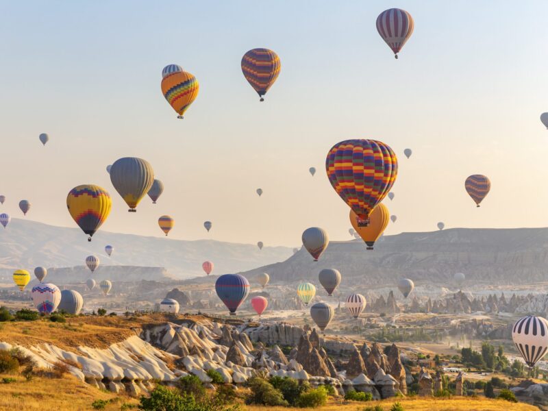 The,Balloon,Flight,,The,Great,Tourist,Attraction,Of,Cappadocia.,Cappadocia
