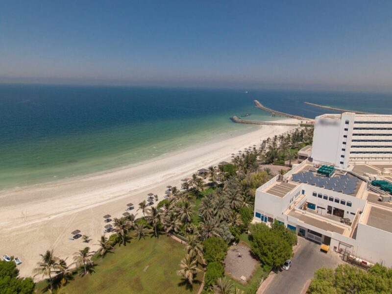 Beautiful,Area,Of,Beach,In,Ajman,Timelapse,Near,The,Turquoise
