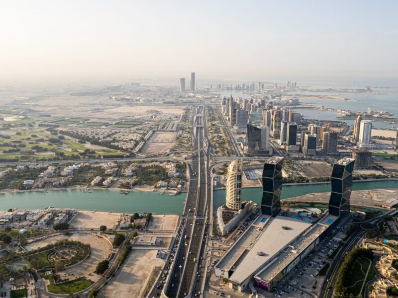 Aerial,View,Of,The,Pearl-qatar,Island,In,Doha,,Qatar.