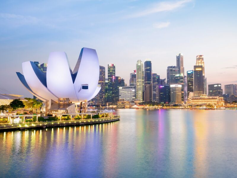 The,Most,Beautiful,Viewpoint,Marina,Bay,,Asia,Business,Concept,Image,