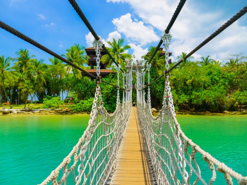 View,Of,The,Beautiful,Beach,In,Sentosa,Island,,Singapore.