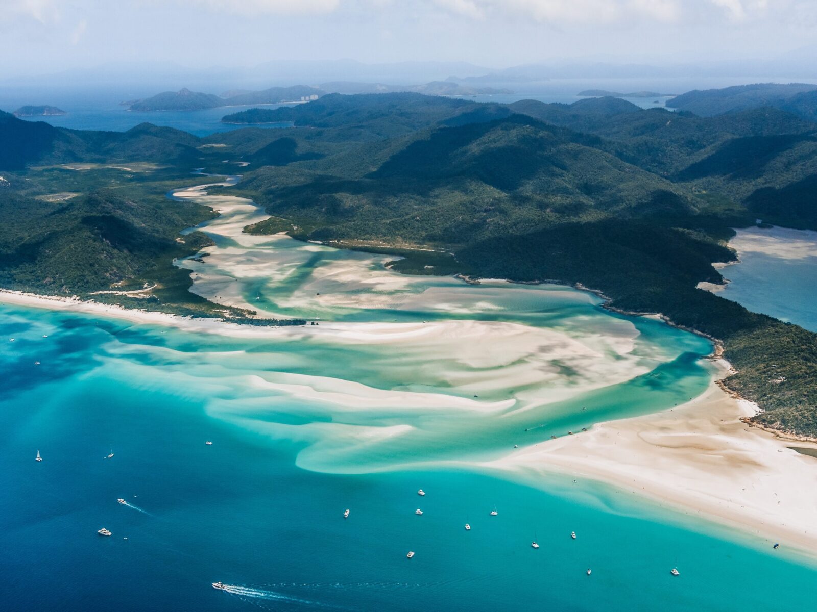 Whitehaven,Beach,And,Hill,Inlet.,Aerial,Drone,Shot.,Whitsundays,Queensland